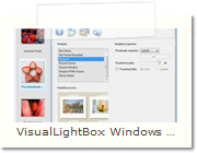 Web Photo Gallery Windows version - Thumbnails Tab