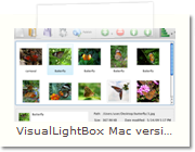 Web Photo Gallery Mac version - Main Window