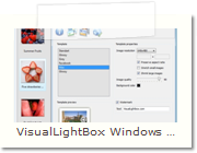 Web Photo Gallery Windows version - Templates Tab