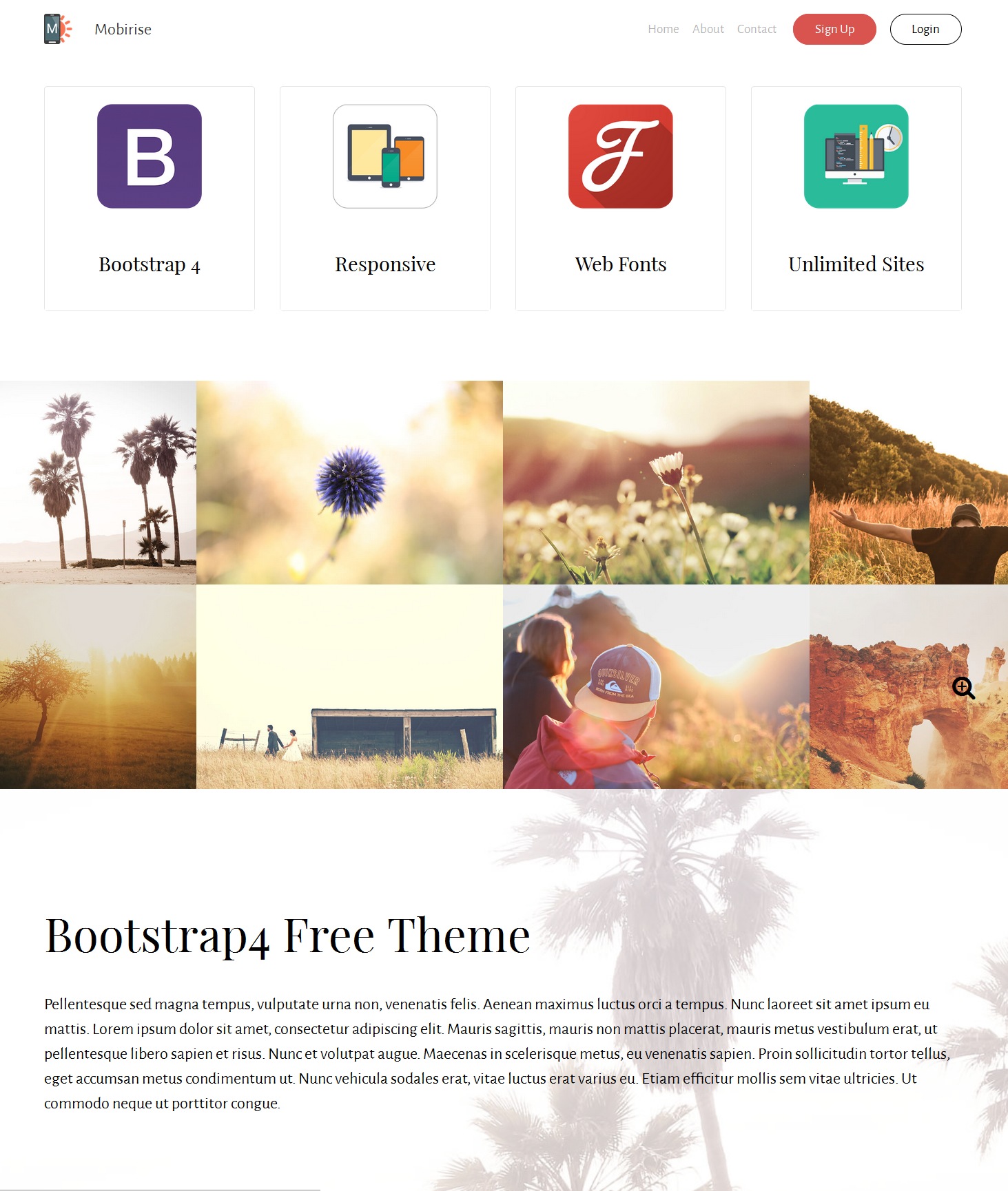 Free Bootstrap Restaurant Theme