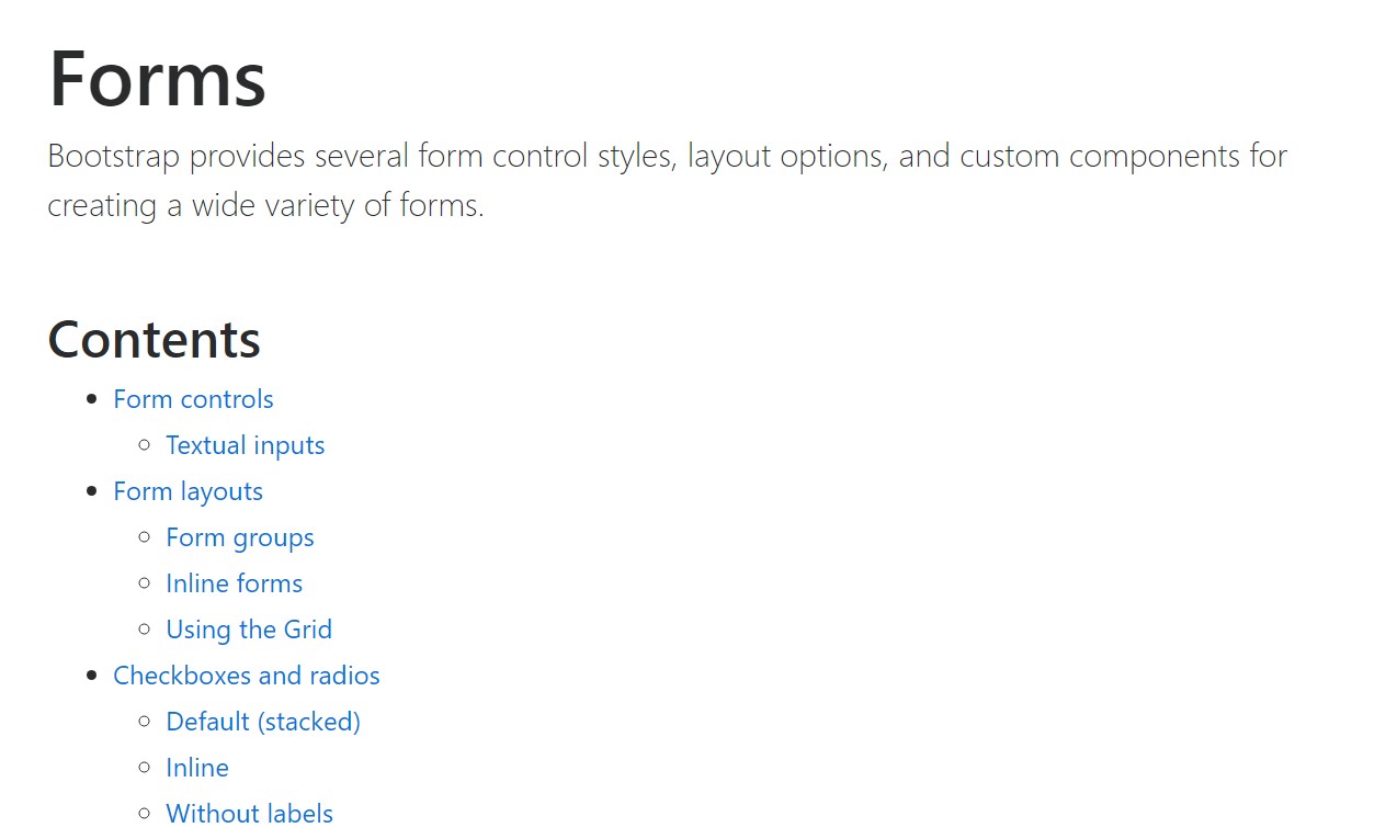  Utilization of the label in in Bootstrap Forms:  approved documentation