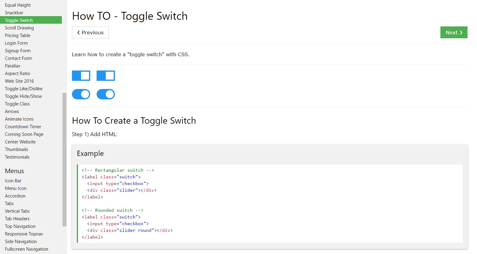  Ways to  develop Toggle Switch