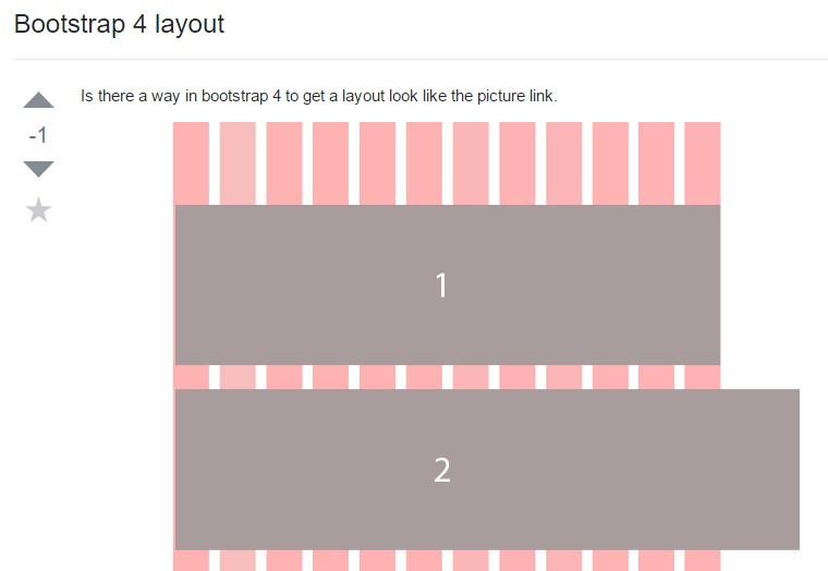 A  solution  within Bootstrap 4 to  prepare a  preferred layout