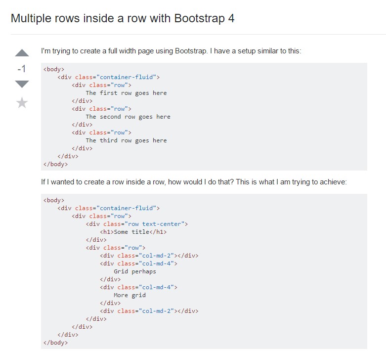 Multiple rows inside a row with Bootstrap 4
