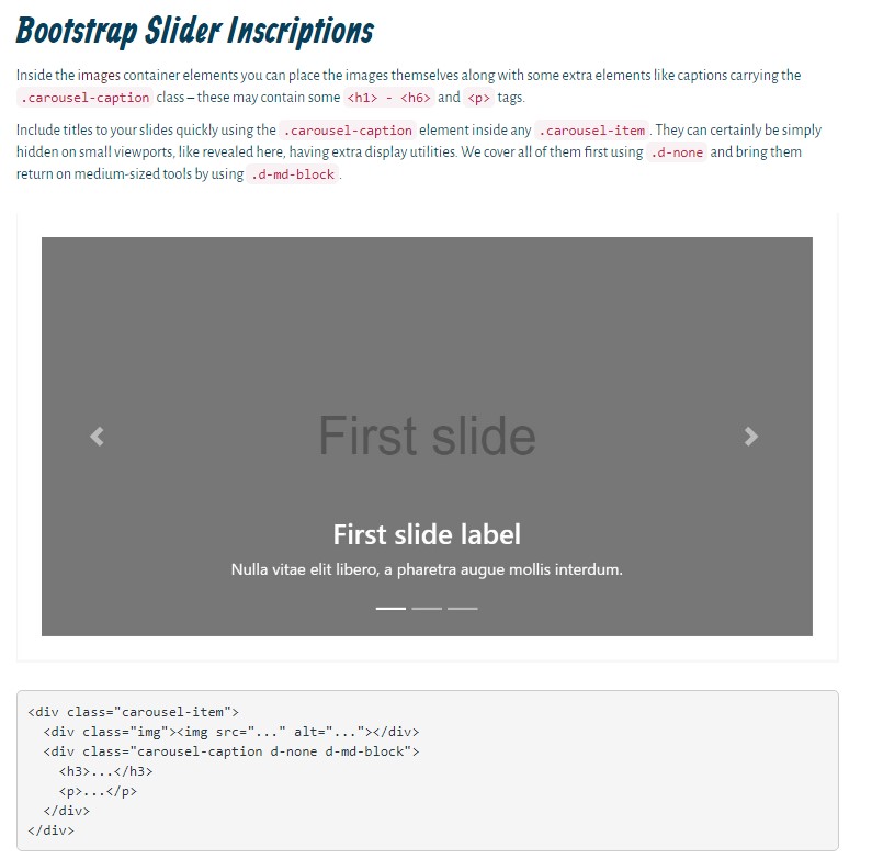  Slider Responsive Bootstrap 