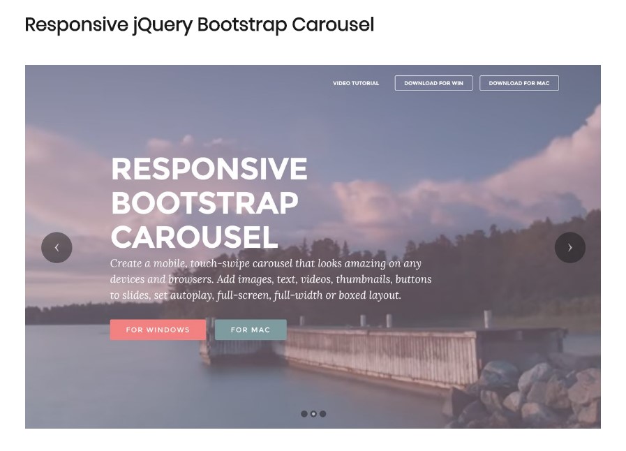  Bootstrap Carousel Video 